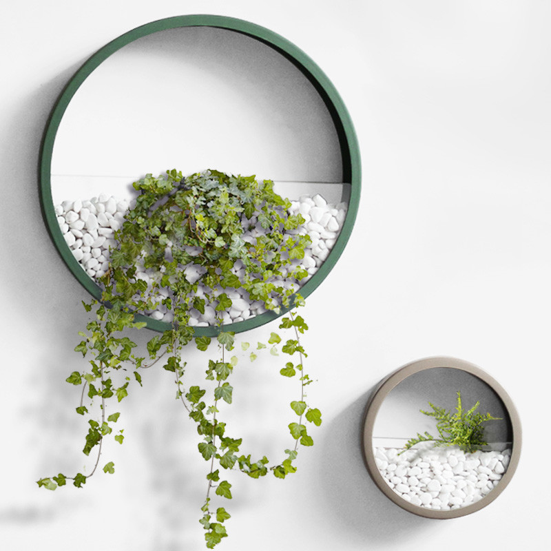 Sustainable Living Eco Friendly - Kreatif Dinding Vas Logam Besi Seni