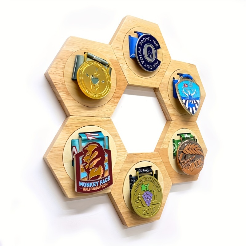 Rak Pajangan Medali Kayu Heksa - Sustainable Living Eco Friendly ulasan dan harga