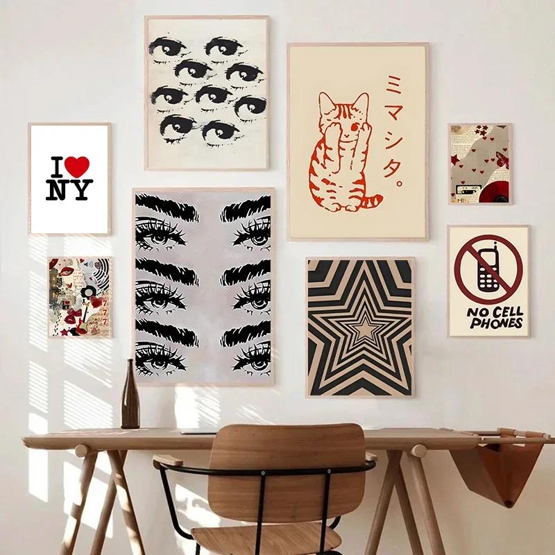 Poster Gaya Rock Y2K Lukisan K - Sustainable Living Eco Friendly ulasan dan harga